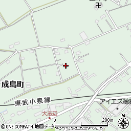 群馬県館林市成島町1564-5周辺の地図