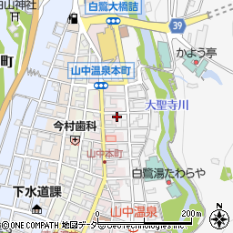 石川県加賀市山中温泉東町１丁目マ17周辺の地図