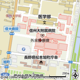 長野県松本市旭周辺の地図