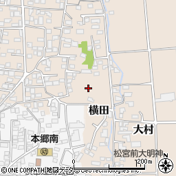 長野県松本市大村265周辺の地図
