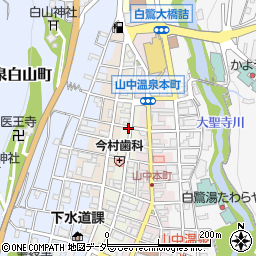 石川県加賀市山中温泉湯の本町ク周辺の地図