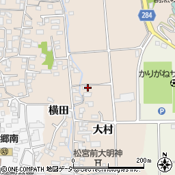 長野県松本市大村183周辺の地図