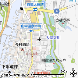 石川県加賀市山中温泉東町１丁目マ18周辺の地図