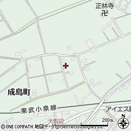 群馬県館林市成島町1564-39周辺の地図