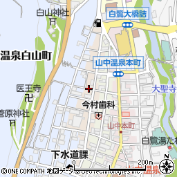 石川県加賀市山中温泉冨士見町（オ）周辺の地図