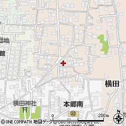 長野県松本市大村279-8周辺の地図