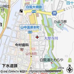 石川県加賀市山中温泉東町１丁目マ19周辺の地図