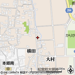 長野県松本市大村1111周辺の地図