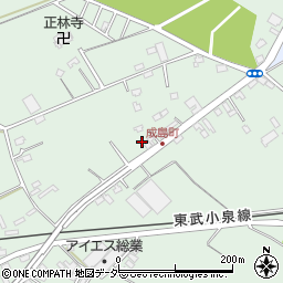 群馬県館林市成島町1141-10周辺の地図