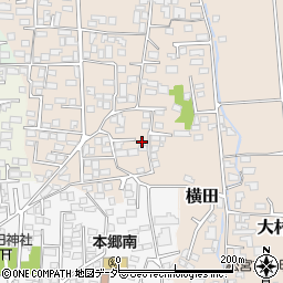 長野県松本市大村273周辺の地図