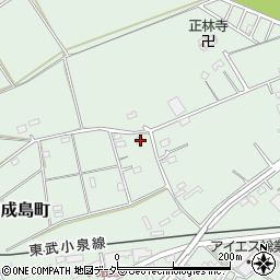 群馬県館林市成島町1564-12周辺の地図