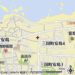 福井県坂井市三国町安島28-32周辺の地図