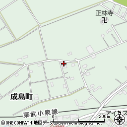 群馬県館林市成島町1564-32周辺の地図