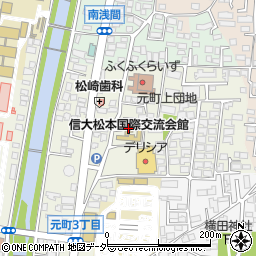 信州大学国際交流会館周辺の地図