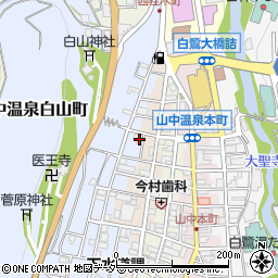 石川県加賀市山中温泉白山町ノ14周辺の地図