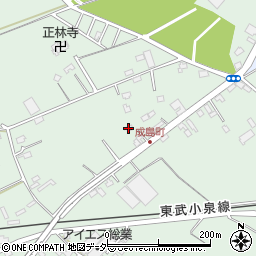 群馬県館林市成島町1141-33周辺の地図