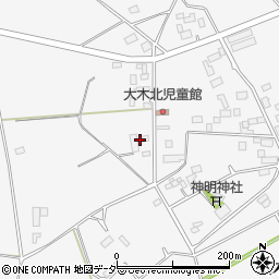 茨城県結城市大木1661-1周辺の地図