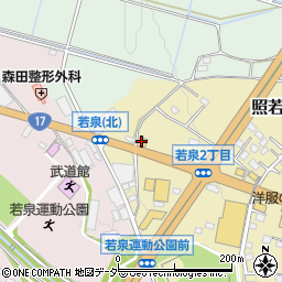 安楽亭本庄店周辺の地図