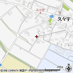 埼玉県本庄市久々宇周辺の地図