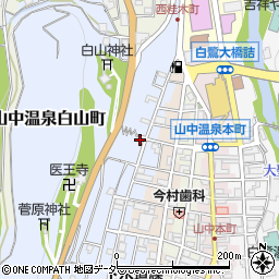 石川県加賀市山中温泉白山町ノ31周辺の地図