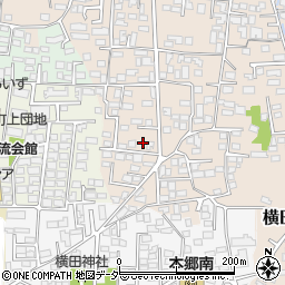 長野県松本市大村288周辺の地図