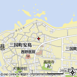 福井県坂井市三国町安島28-3周辺の地図