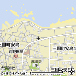 福井県坂井市三国町安島28周辺の地図