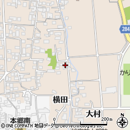 長野県松本市大村263-6周辺の地図