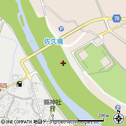 佐久橋周辺の地図