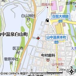 石川県加賀市山中温泉白山町ノ30周辺の地図