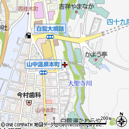 石川県加賀市山中温泉東町１丁目ト周辺の地図