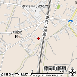 栃木県栃木市藤岡町藤岡3743周辺の地図