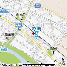 杉崎駅周辺の地図