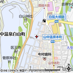 石川県加賀市山中温泉白山町ノ周辺の地図