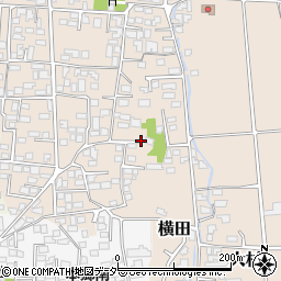 長野県松本市大村周辺の地図
