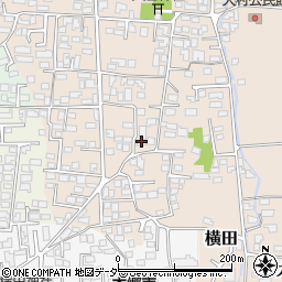 長野県松本市大村302-1周辺の地図
