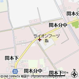 茨城県筑西市関本中806周辺の地図