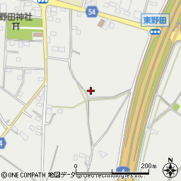 栃木県小山市東野田806周辺の地図