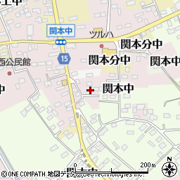 茨城県筑西市関本中60周辺の地図