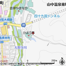 石川県加賀市山中温泉東町１丁目ホ42-2周辺の地図