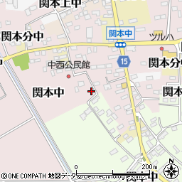 茨城県筑西市関本中49周辺の地図