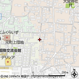 長野県松本市大村340-1周辺の地図