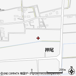 茨城県筑西市押尾周辺の地図