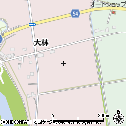 茨城県筑西市大林周辺の地図