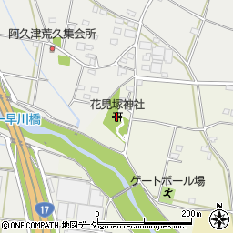 花見塚神社周辺の地図