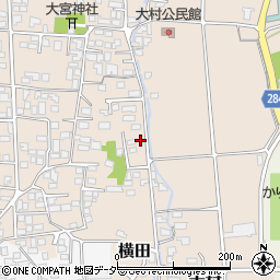 長野県松本市大村317-1周辺の地図