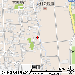 長野県松本市大村317周辺の地図