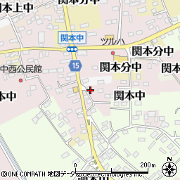 茨城県筑西市関本中62-4周辺の地図