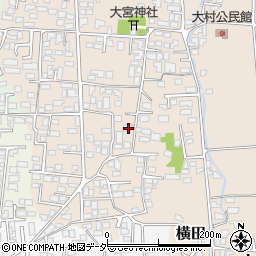 長野県松本市大村304周辺の地図