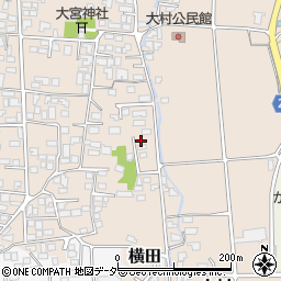 長野県松本市大村314-20周辺の地図
